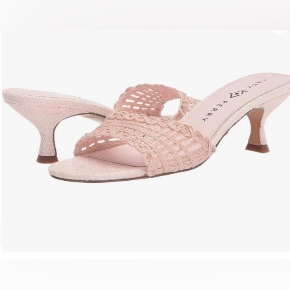 Katy Perry Collections Woven Pink Heeled Sandals